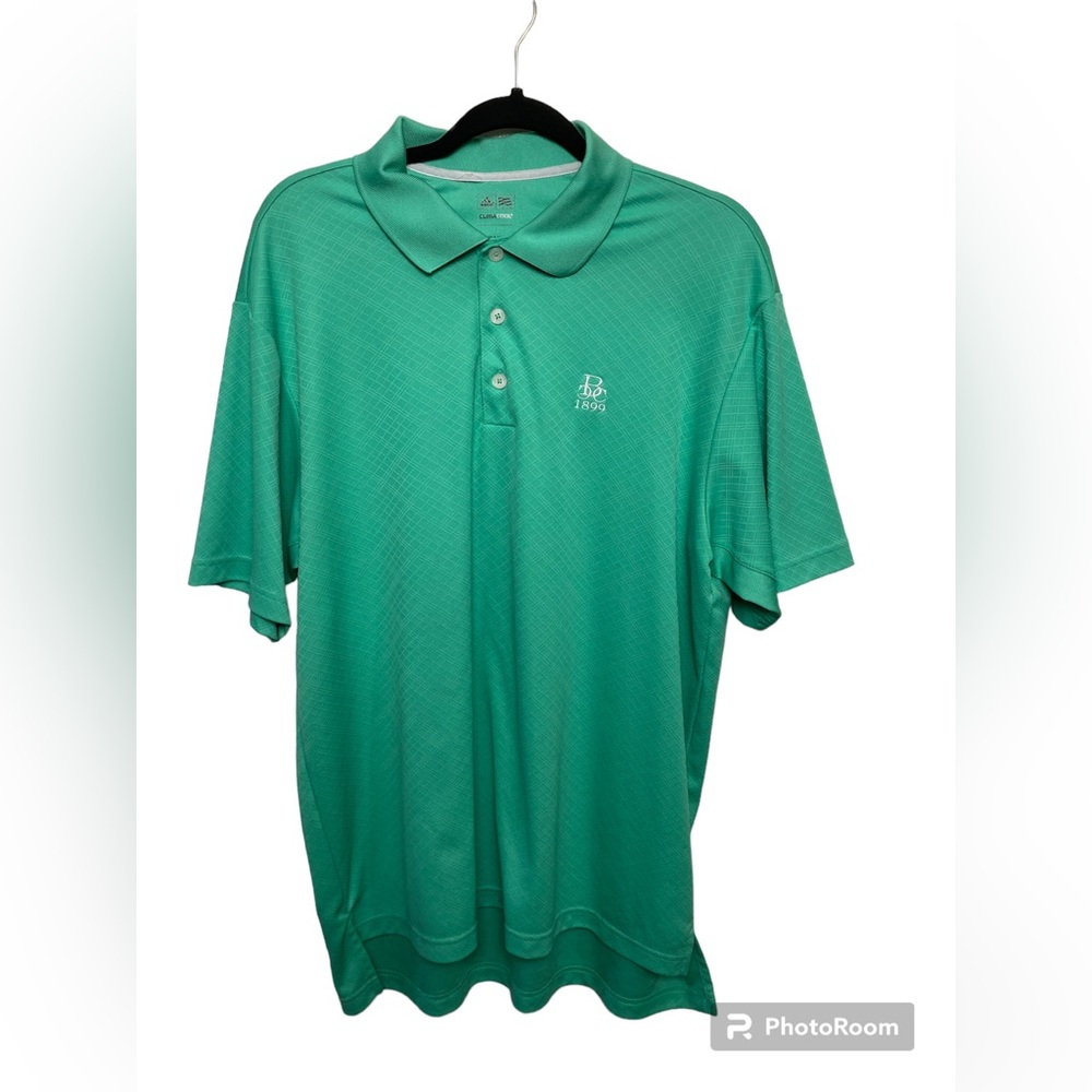 Adidas green short sleeve golf polo shirt. Berkshire. Large